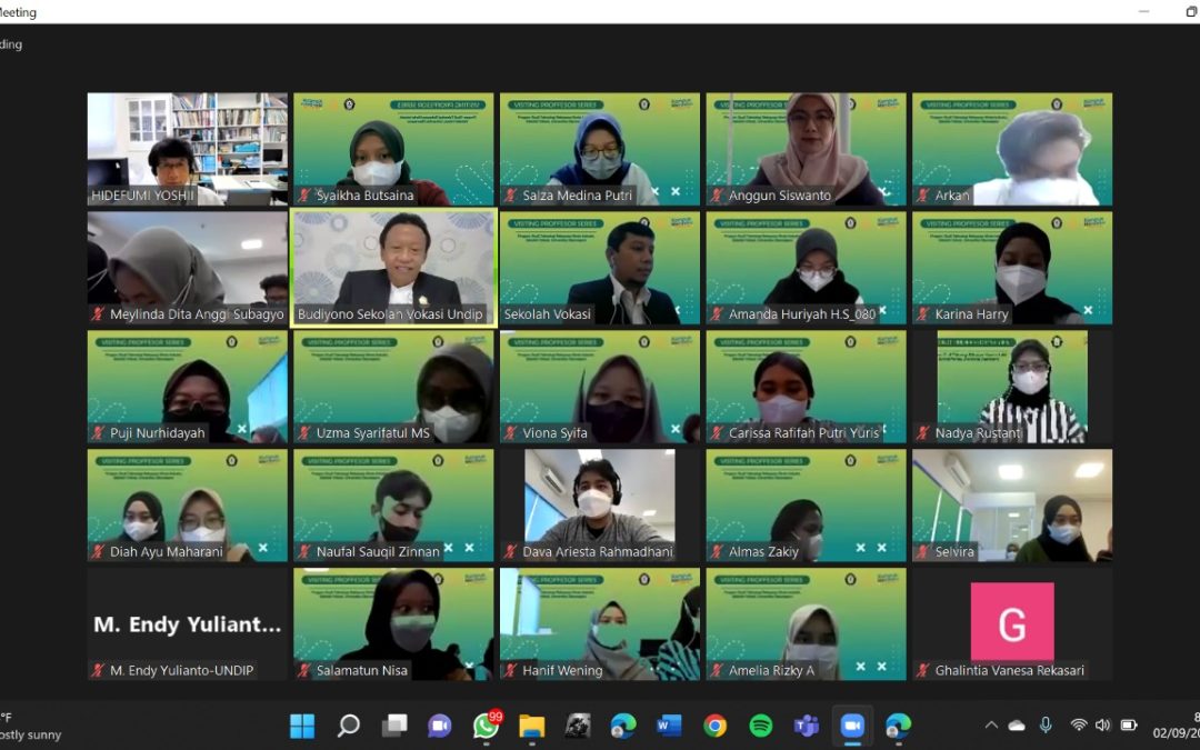 Program Studi Teknologi Rekayasa Kimia Industri Gelar Visiting Professor