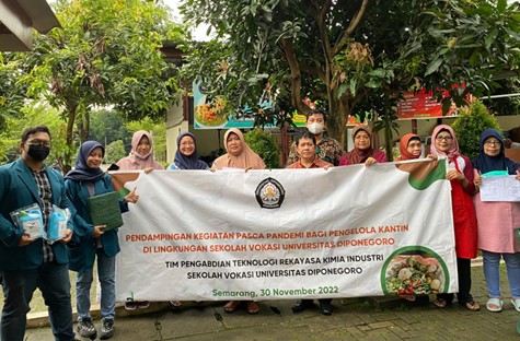 Pendampingan Kegiatan Pasca Pandemi Bagi Pengelola Kantin di Lingkungan Sekolah Vokasi Universitas Diponegoro