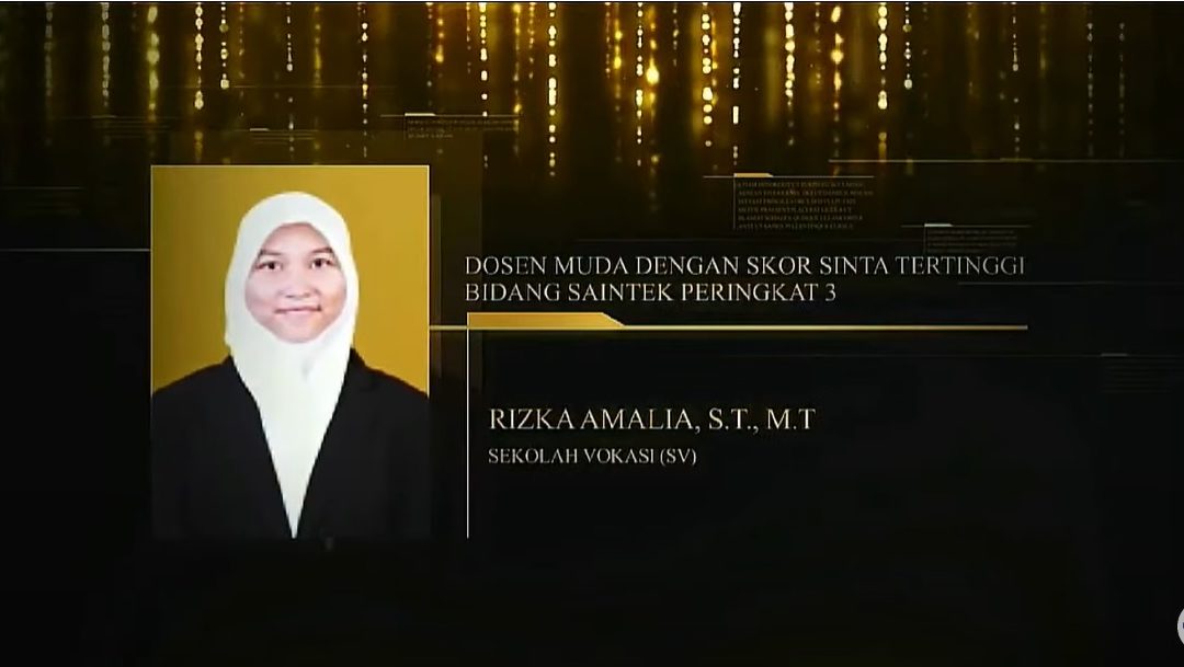 Dosen TRKI Raih Penghargaan Dosen Muda Dengan Skor SINTA Tertinggi Bidang Saintek